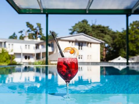 Der Au&szlig;enpool bietet Ihnen das perfekte Ambiente f&uuml;r unvergessliche Wellnessmomente in den Villen